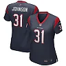 Zennovawear Women's Houston Texans David Johnson Navy Game Player Jersey