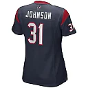 Zennovawear Women's Houston Texans David Johnson Navy Game Player Jersey