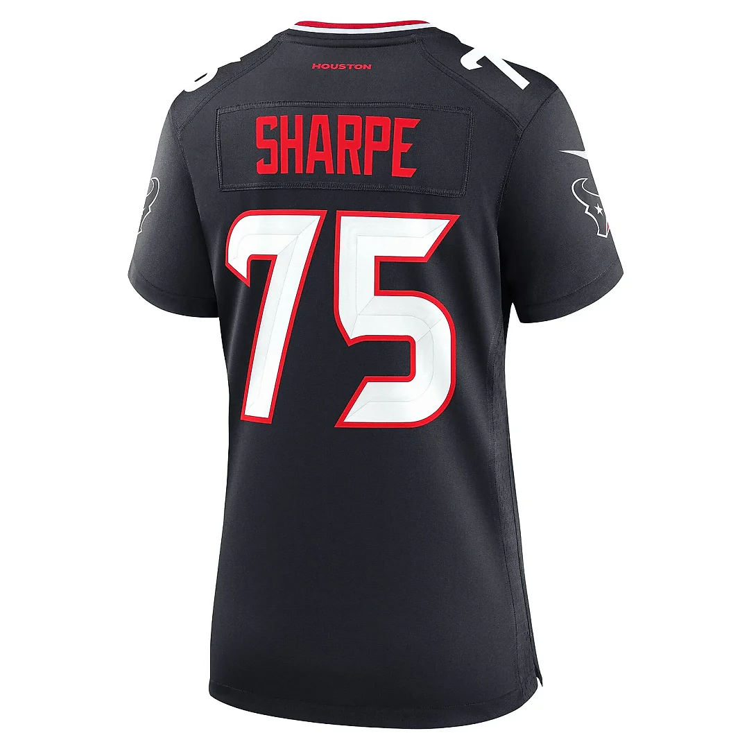 Zennovawear Women's Houston Texans David Sharpe Navy Team Game Jersey
