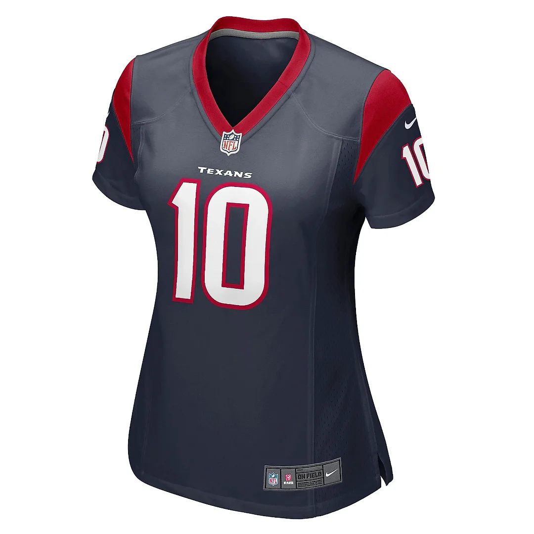 Zennovawear Women's Houston Texans Davis Mills Navy Game Jersey