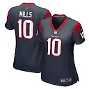 Zennovawear Women's Houston Texans Davis Mills Navy Game Jersey