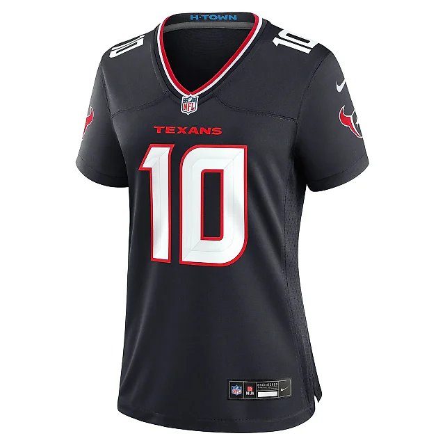 Zennovawear Women's Houston Texans Davis Mills Navy Team Game Jersey