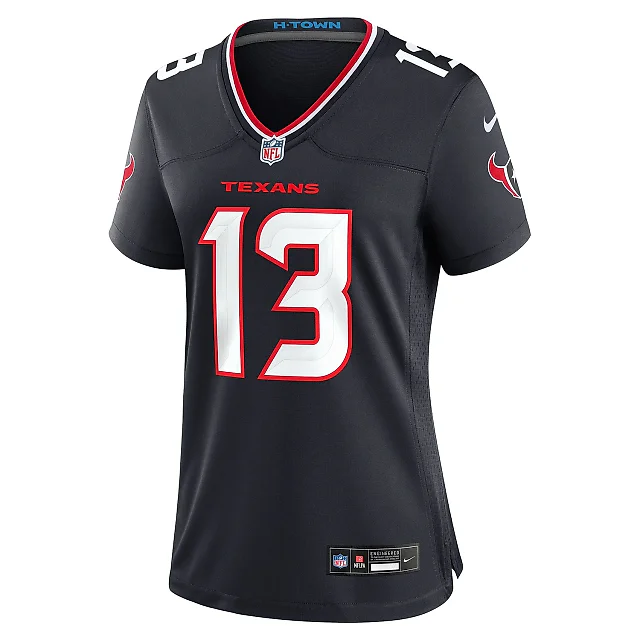 Zennovawear Women's Houston Texans DelShawn Phillips Navy Team Game Jersey