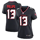 Zennovawear Women's Houston Texans DelShawn Phillips Navy Team Game Jersey