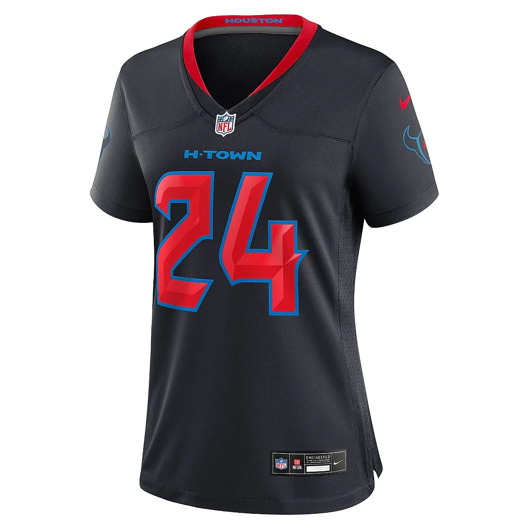 Zennovawear Women's Houston Texans Derek Stingley Jr. Navy Alternate Game Jersey