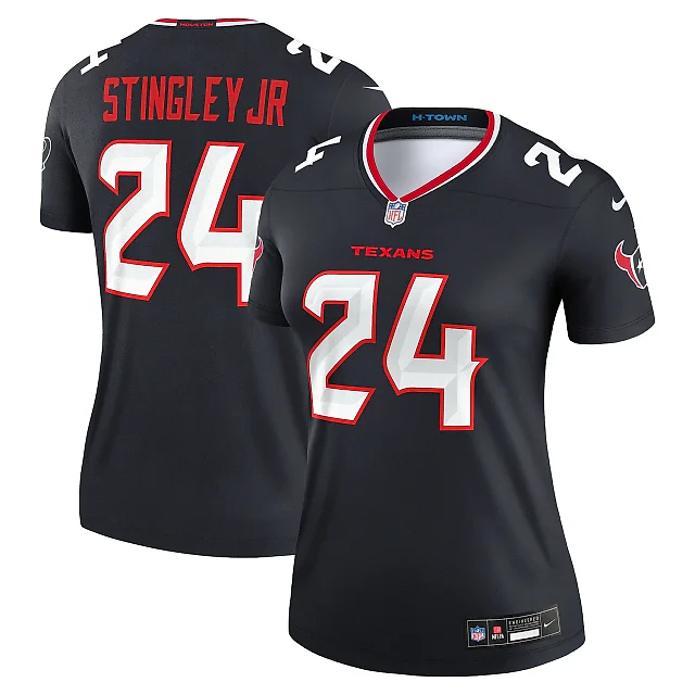 Zennovawear Women's Houston Texans Derek Stingley Jr. Navy Legend Player Performance Top
