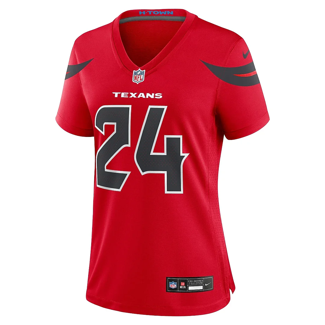 Zennovawear Women's Houston Texans Derek Stingley Jr. Red Alternate Game Jersey