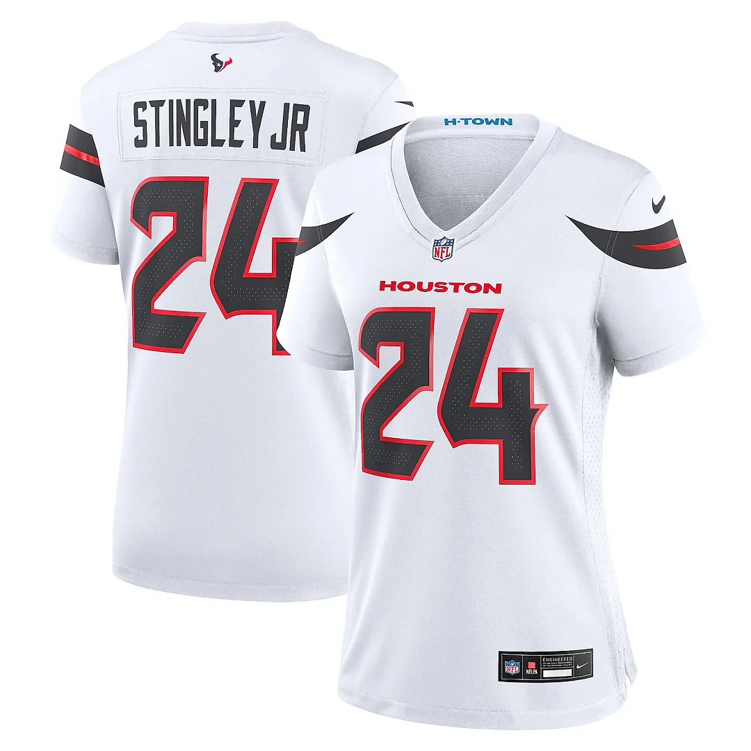 Zennovawear Women's Houston Texans Derek Stingley Jr. White Game Jersey