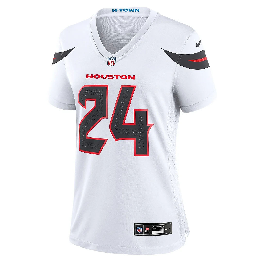 Zennovawear Women's Houston Texans Derek Stingley Jr. White Game Jersey