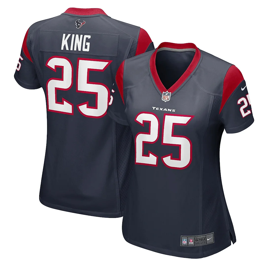 Zennovawear Women's Houston Texans Desmond King Navy Game Jersey