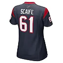 Zennovawear Women's Houston Texans DJ Scaife Jr Navy Team Game Jersey