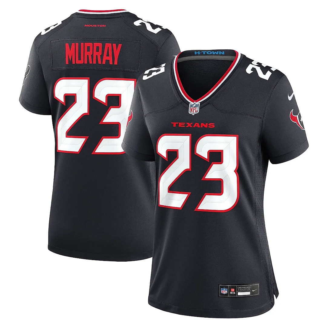 Zennovawear Women's Houston Texans Eric Murray Navy Team Game Jersey