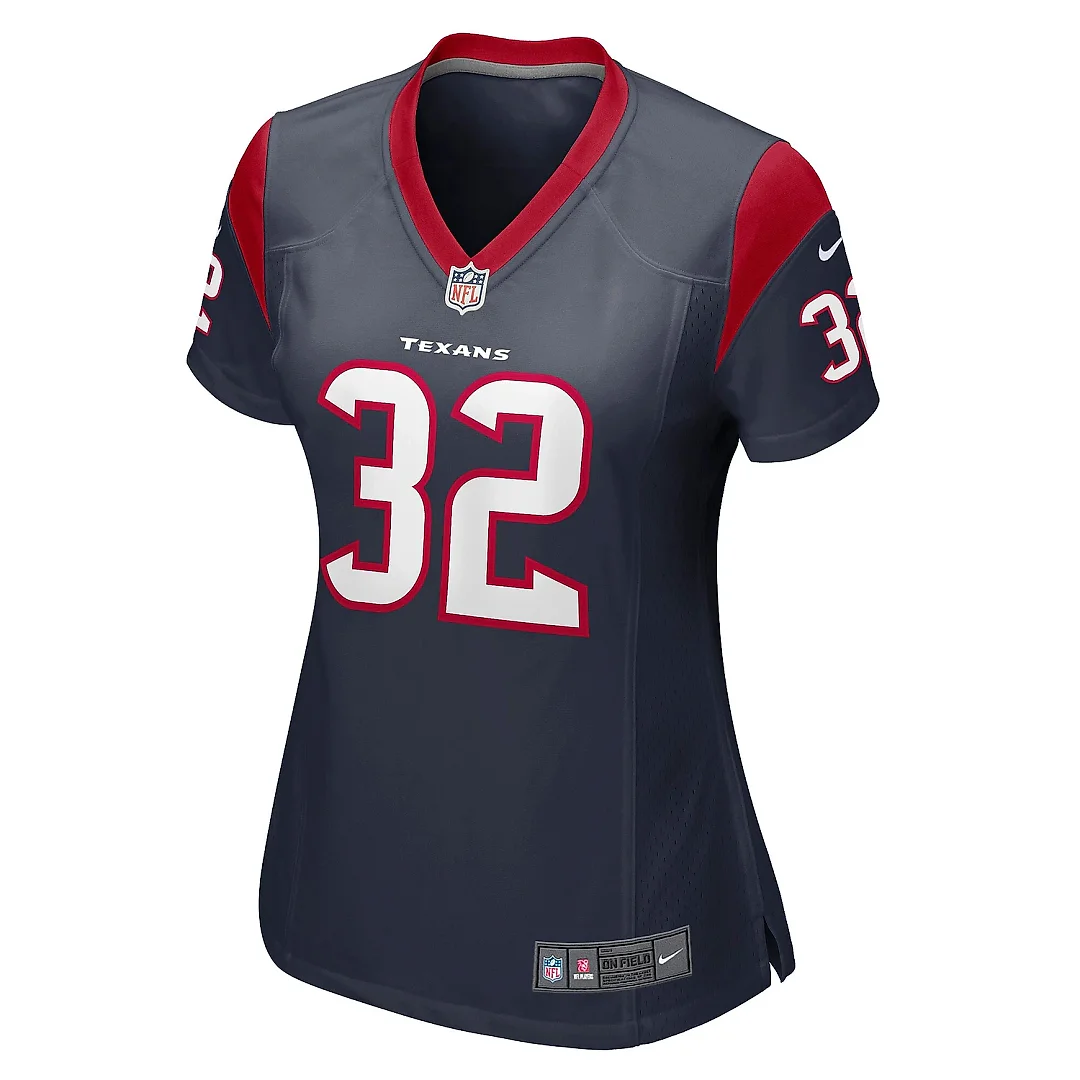 Zennovawear Women's Houston Texans Garret Wallow Navy Game Jersey