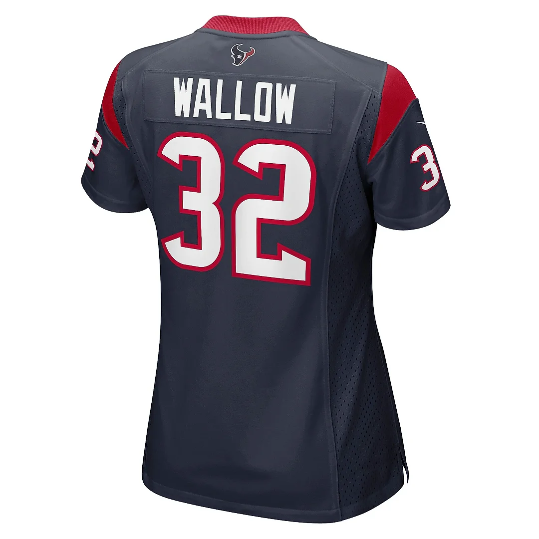 Zennovawear Women's Houston Texans Garret Wallow Navy Game Jersey