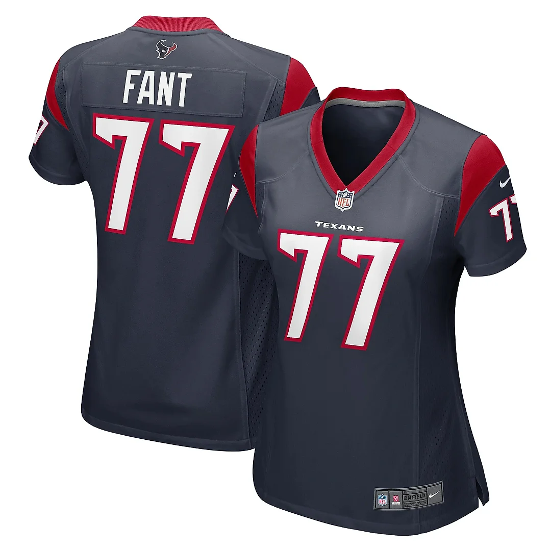 Zennovawear Women's Houston Texans George Fant Navy Game Jersey