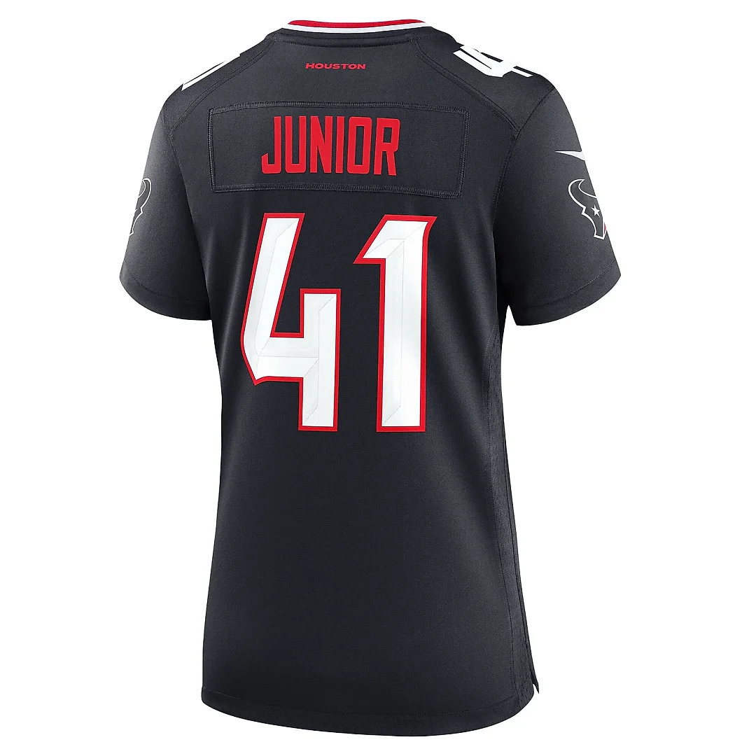 Zennovawear Women's Houston Texans Gregory Junior Navy Team Game Jersey