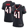 Zennovawear Women's Houston Texans Gregory Junior Navy Team Game Jersey