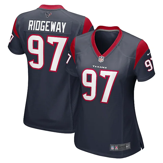 Zennovawear Women's Houston Texans Hassan Ridgeway Navy Game Player Jersey