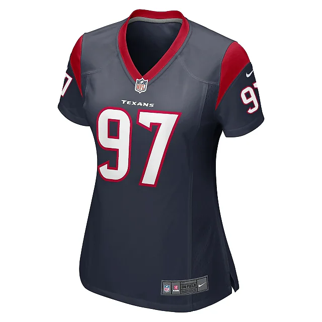 Zennovawear Women's Houston Texans Hassan Ridgeway Navy Game Player Jersey
