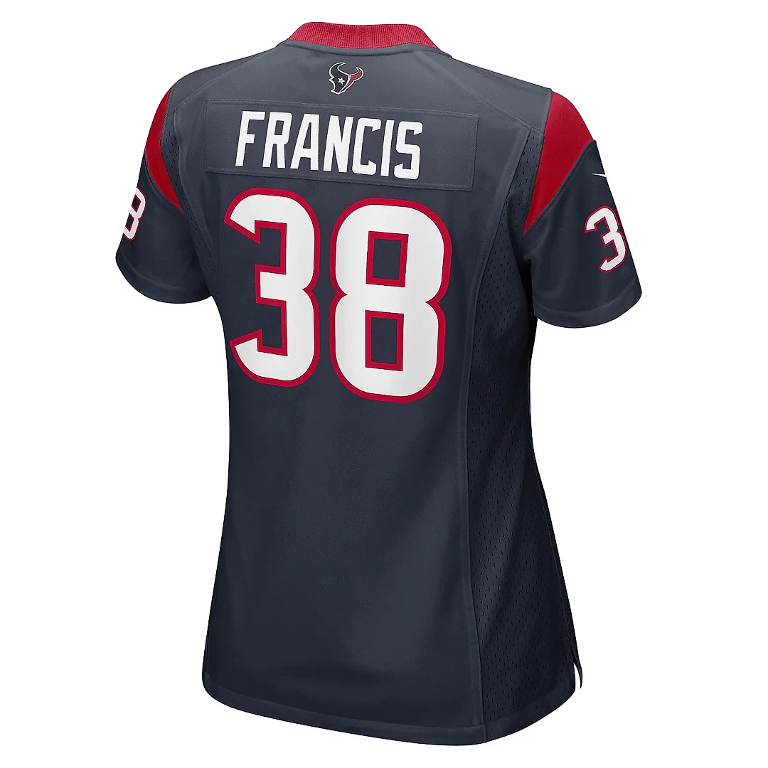 Zennovawear Women's Houston Texans Jacobi Francis Navy Game Player Jersey