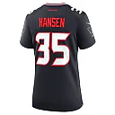 Zennovawear Women's Houston Texans Jake Hansen Navy Team Game Jersey