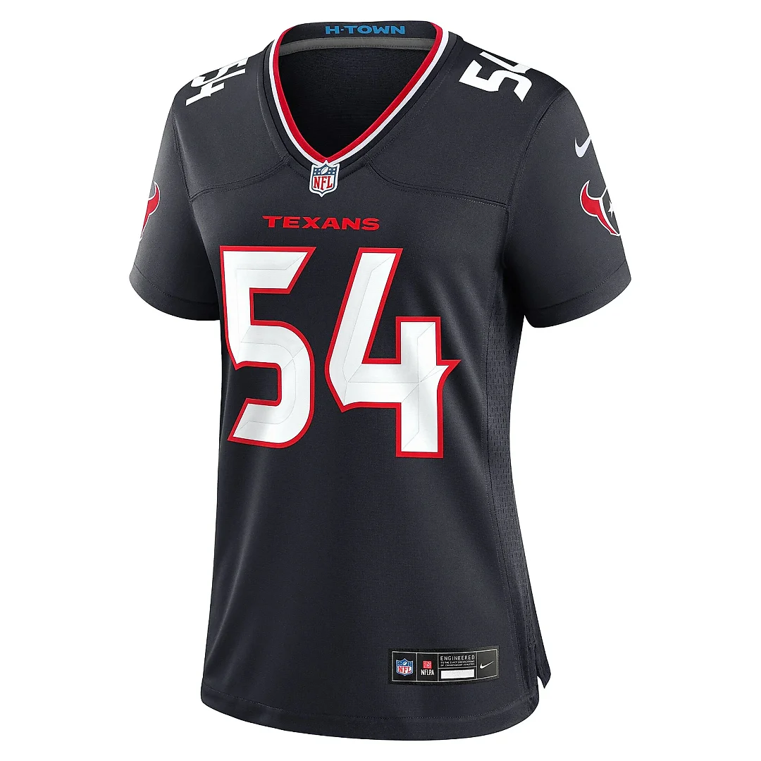 Zennovawear Women's Houston Texans Jarrett Patterson Navy Team Game Jersey