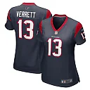 Zennovawear Women's Houston Texans Jason Verrett Navy Game Jersey