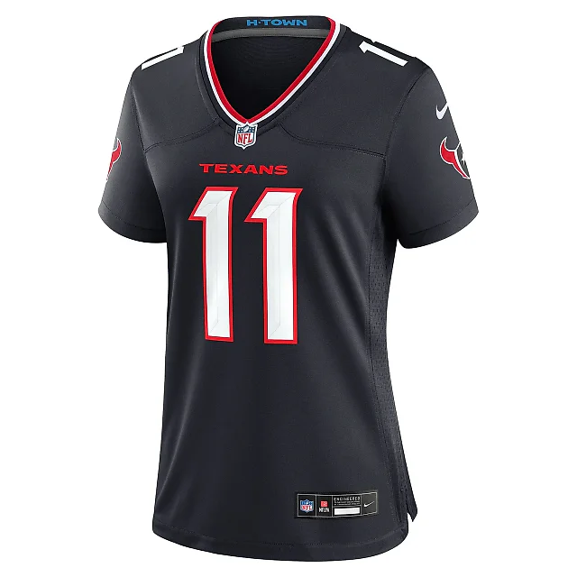 Zennovawear Women's Houston Texans Jeff Okudah Navy Team Game Jersey