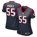 Zennovawear Women's Houston Texans Jerry Hughes Navy Game Player Jersey