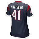Zennovawear Women's Houston Texans Jesse Matthews Navy Team Game Jersey