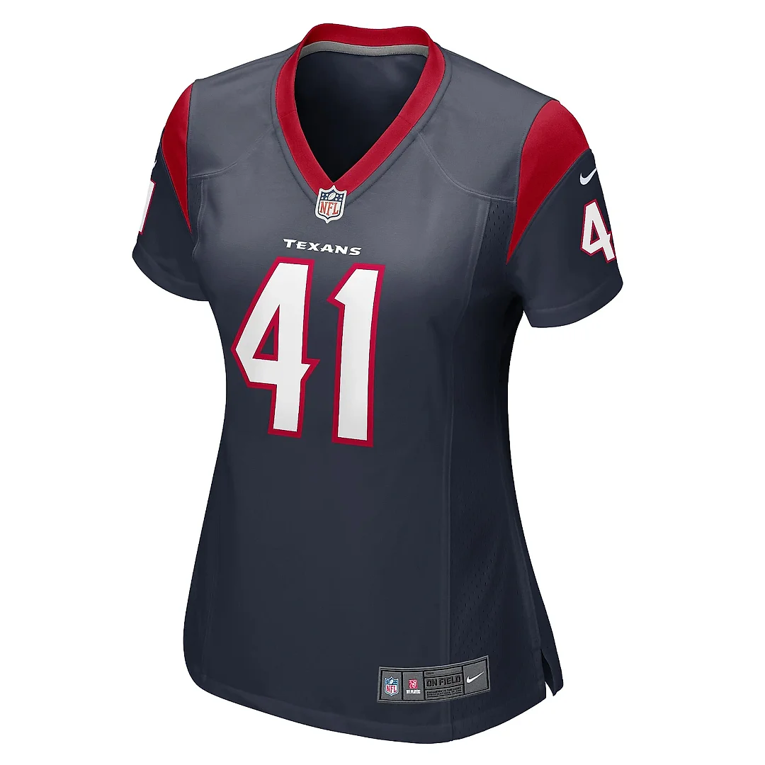 Zennovawear Women's Houston Texans Jesse Matthews Navy Team Game Jersey