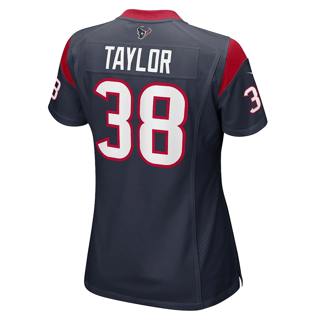 Zennovawear Women's Houston Texans J.J. Taylor Navy Team Game Jersey