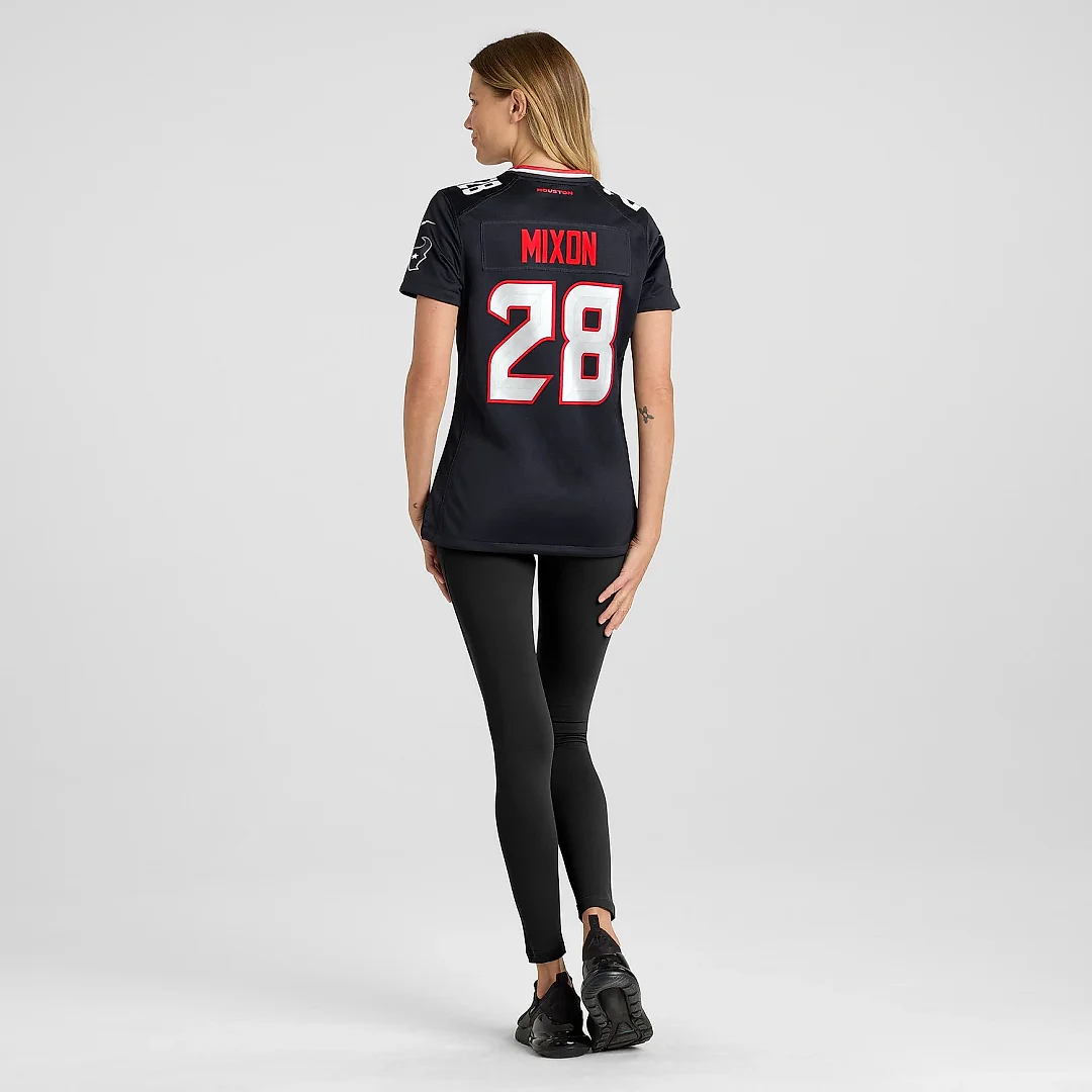 Zennovawear Women's Houston Texans Joe Mixon Navy Game Jersey