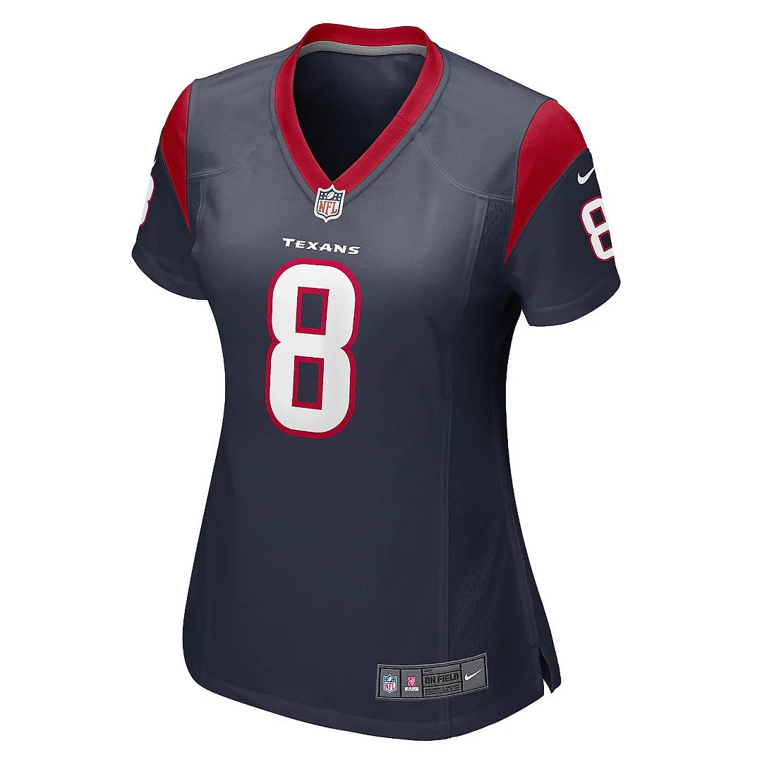 Zennovawear Women's Houston Texans John Metchie III Navy Game Player Jersey