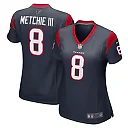 Zennovawear Women's Houston Texans John Metchie III Navy Game Player Jersey