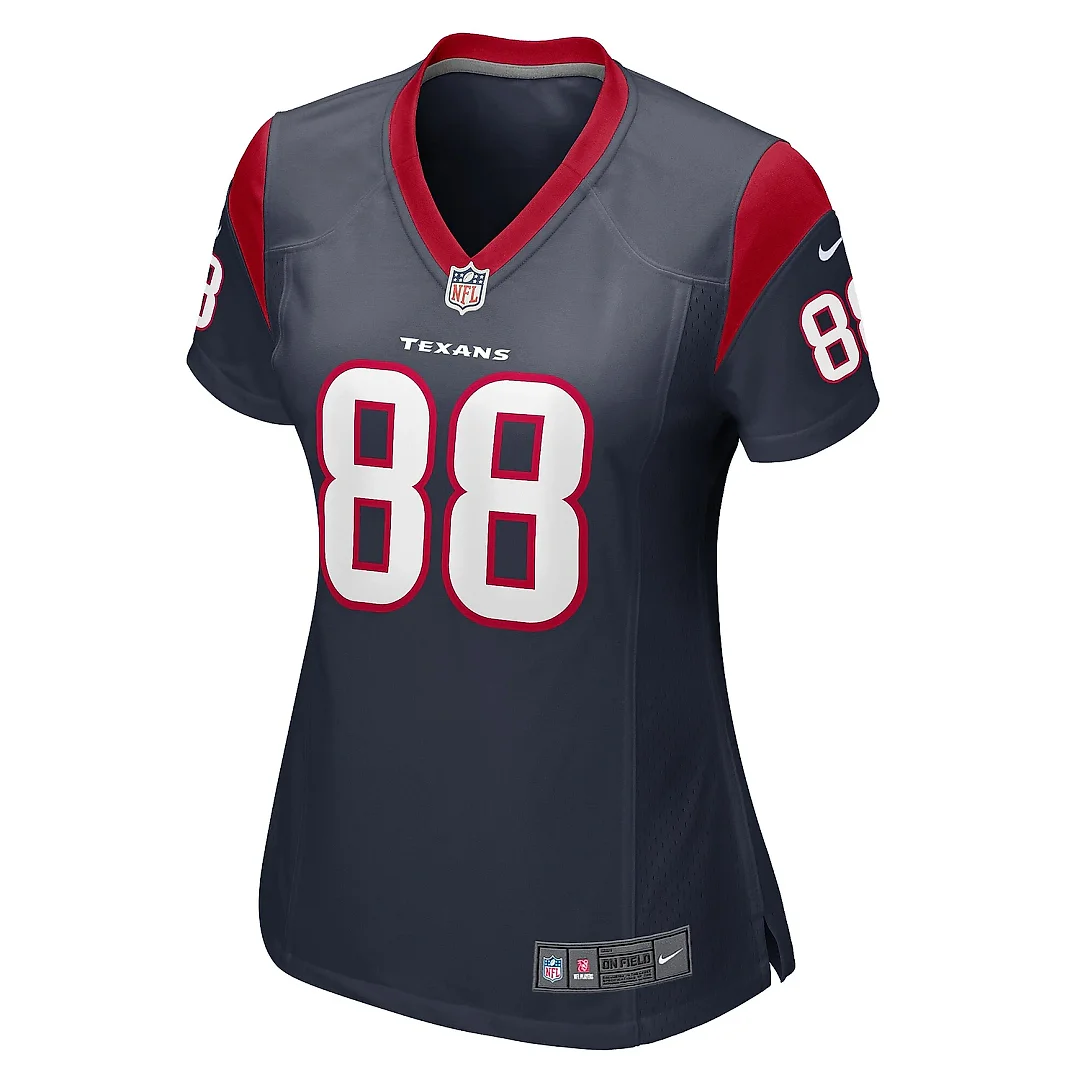 Zennovawear Women's Houston Texans Johnny Johnson Navy Team Game Jersey