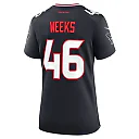 Zennovawear Women's Houston Texans Jon Weeks Navy Team Game Jersey