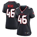Zennovawear Women's Houston Texans Jon Weeks Navy Team Game Jersey