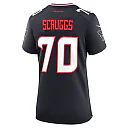 Zennovawear Women's Houston Texans Juice Scruggs Navy Team Game Jersey