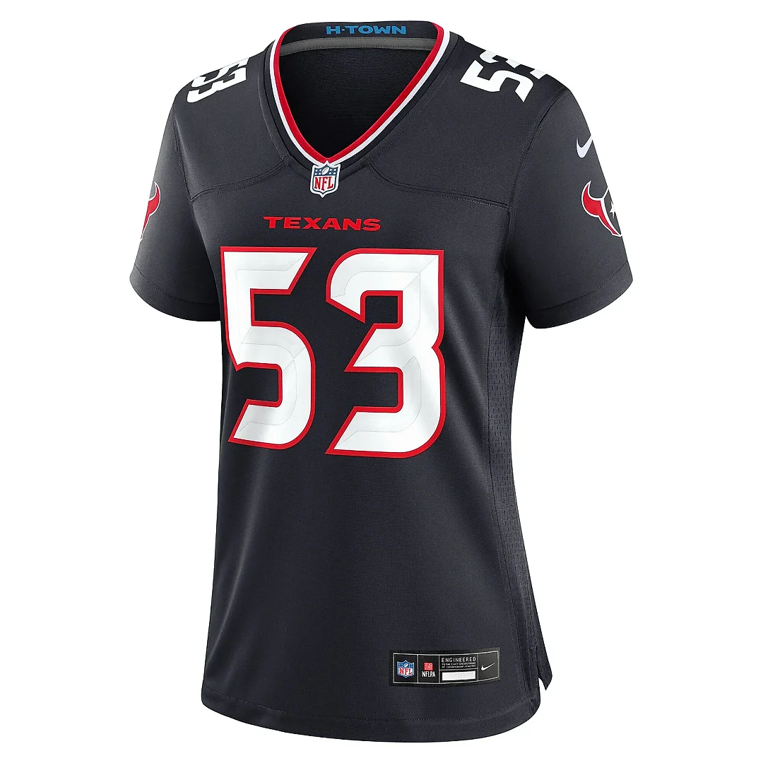 Zennovawear Women's Houston Texans Kendrick Green Navy Team Game Jersey