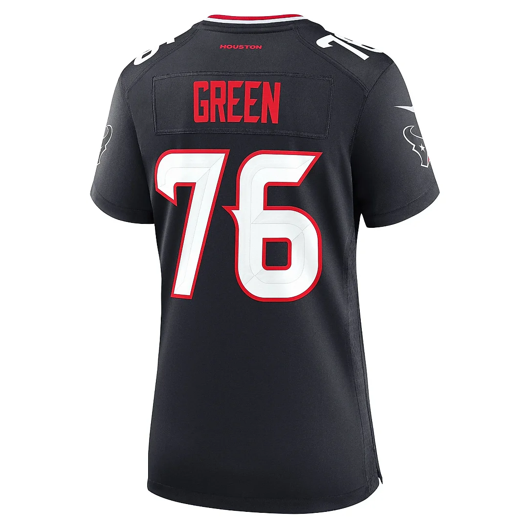 Zennovawear Women's Houston Texans Kenyon Green Navy Team Game Jersey