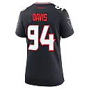 Zennovawear Women's Houston Texans Khalil Davis Navy Team Game Jersey
