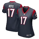 Zennovawear Women's Houston Texans Kris Boyd Navy Game Jersey