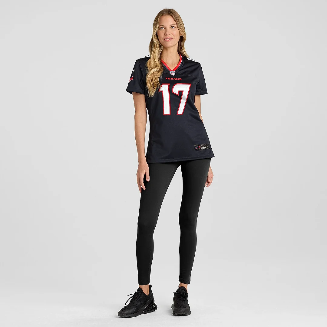Zennovawear Women's Houston Texans Kris Boyd Navy Team Game Jersey