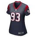 Zennovawear Women's Houston Texans Kurt Hinish Navy Game Player Jersey