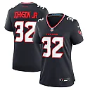 Zennovawear Women's Houston Texans Lonnie Johnson Jr. Navy Team Game Jersey