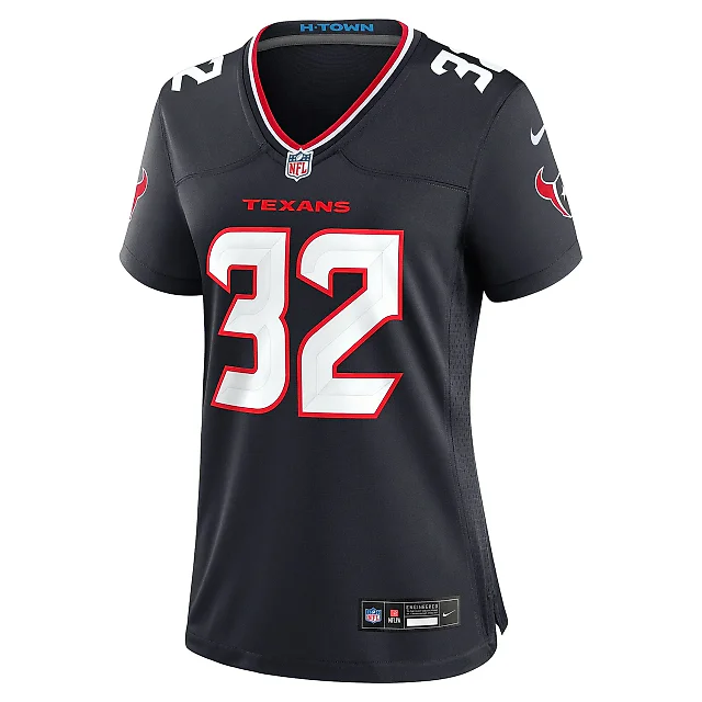 Zennovawear Women's Houston Texans Lonnie Johnson Jr. Navy Team Game Jersey