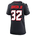 Zennovawear Women's Houston Texans Lonnie Johnson Jr. Navy Team Game Jersey