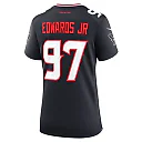 Zennovawear Women's Houston Texans Mario Edwards Jr. Navy Team Game Jersey