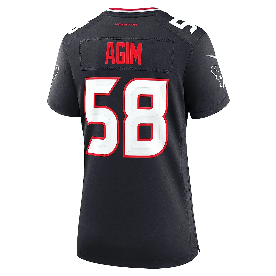 Zennovawear Women's Houston Texans McTelvin Agim Navy Team Game Jersey